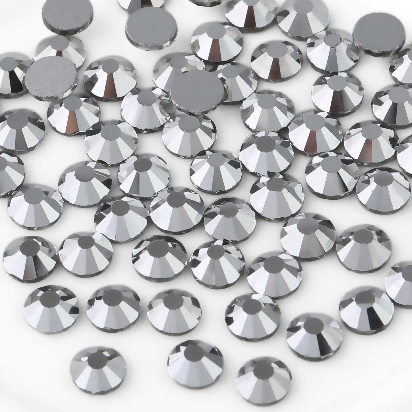 Beadsland 2880pcs Flat Back Rhinestones SS20 4.6-4.8mm – Silver Hematite for Nails & Crafts