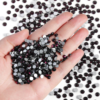Beadsland Burgundy Rhinestones SS10 2.7-2.9mm Bulk 14400pcs for Nails & Crafts