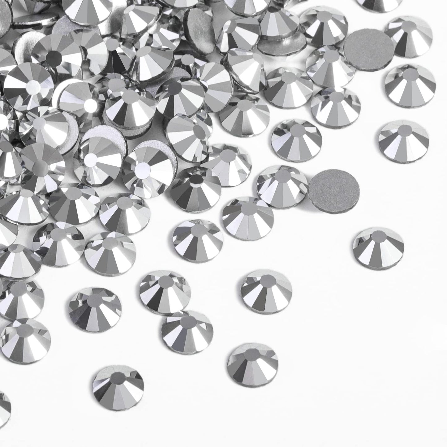 Beadsland 2880pcs Flat Back Rhinestones SS20 4.6-4.8mm – Silver Hematite for Nails & Crafts