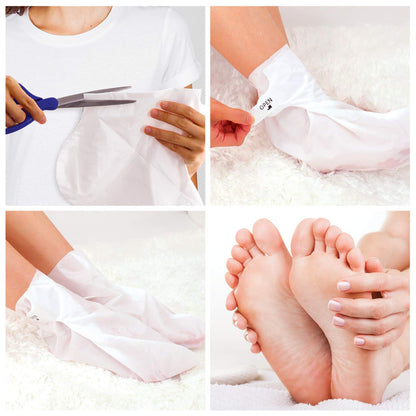 Bealuz Foot Peel Mask – 2 Pairs Exfoliating Booties for Softer Feet in 1-2 Weeks (Lavender)