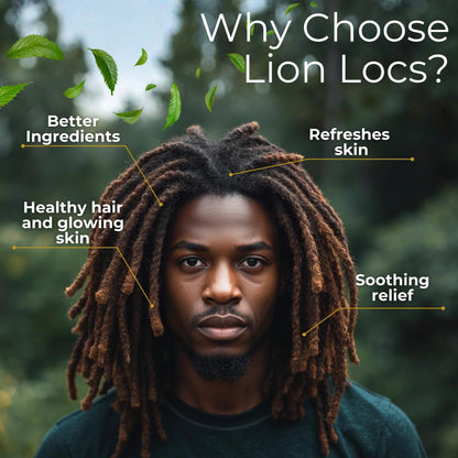 Beard Gains Lion Locs Rosewater Moisturizing Spray – Lightweight Hydration for Locs & Skin (4oz, Nuda)