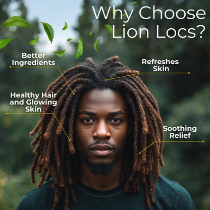 Beard Gains Lion Locs Rosewater Moisturizing Spray | Vegan Rosewater for All Hair Types (4oz) Desert Nectar