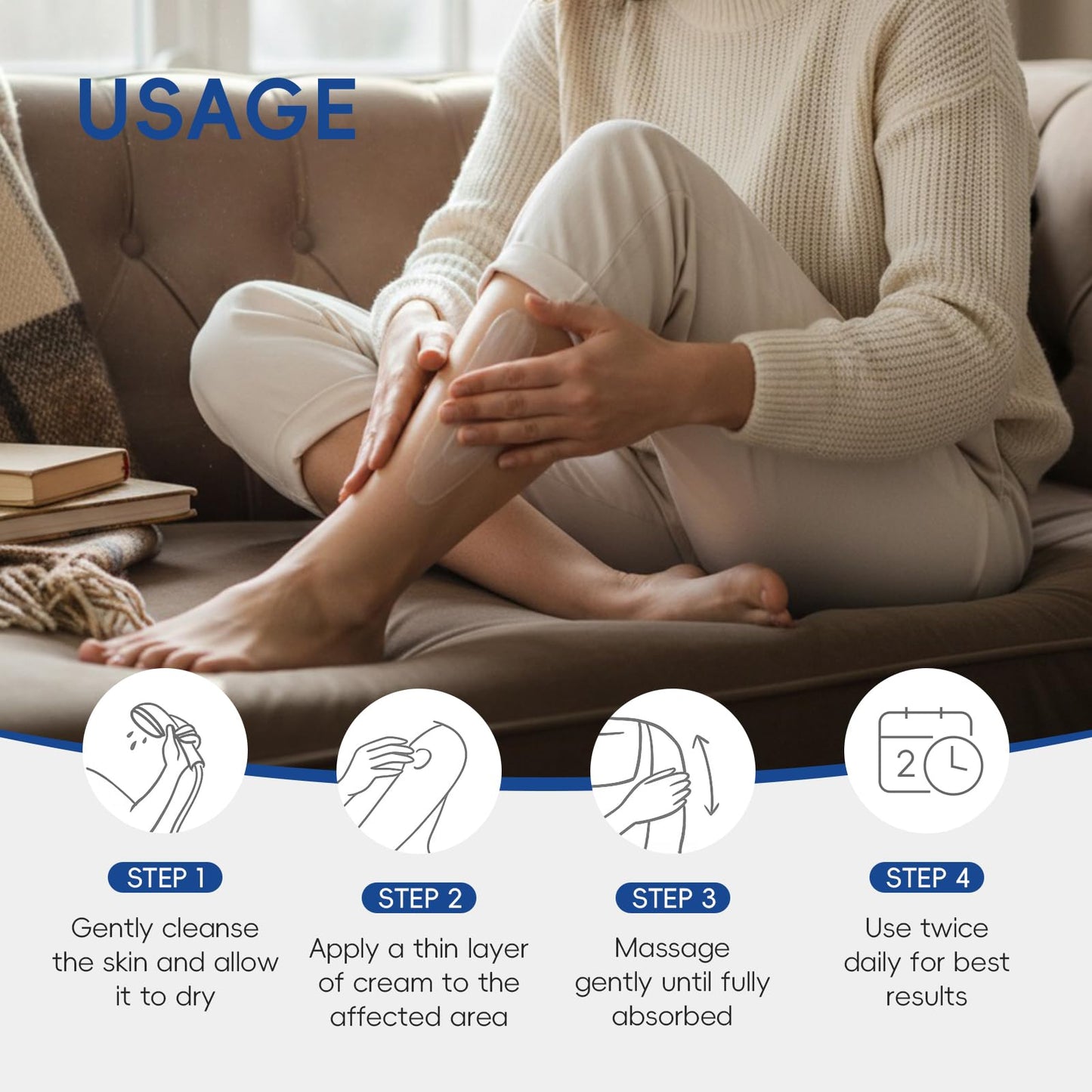 BeauBase 2 Pack Urea Cream 40% + 2% Salicylic Acid – Deep Hydration for Feet & Hands (3.53 oz)