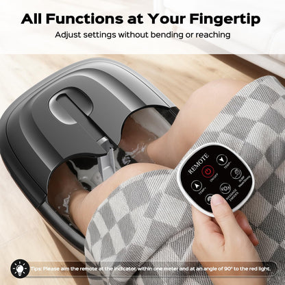 BEAUMOI Collapsible Foot Spa — Surf Wave Massage, Heat, Bubble, Remote