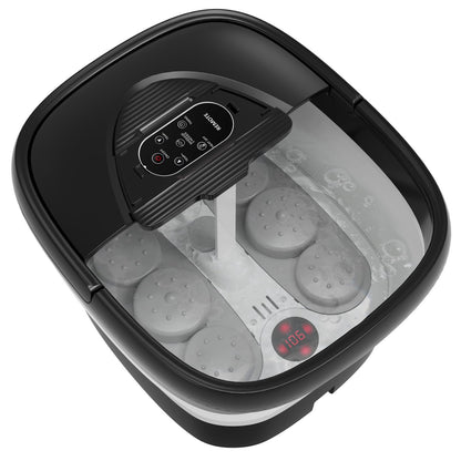 Beaumoi Collapsible Foot Spa with Heat and Remote – Heated Foot Bath Massager with 24 Massage Balls