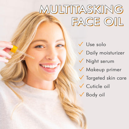 Beauty by Earth USDA Organic Face Oil - USA Made for Acne-Prone & Oily Skin
