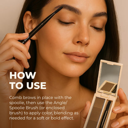 Beauty For Real Brow Max Ombre Powder Deep | Long-Wear, Vegan, Cruelty-Free & Paraben-Free