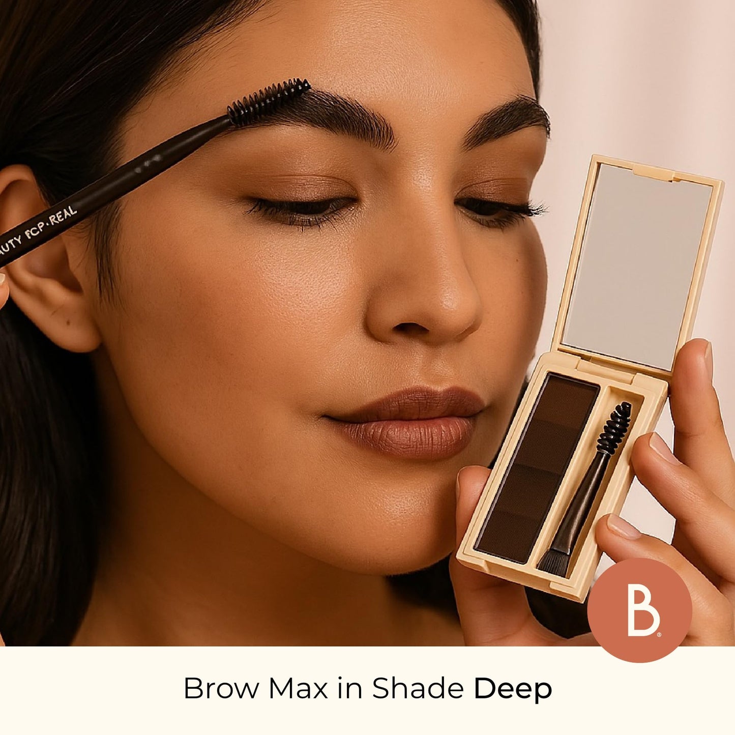 Beauty For Real Brow Max Ombre Powder Deep | Long-Wear, Vegan, Cruelty-Free & Paraben-Free