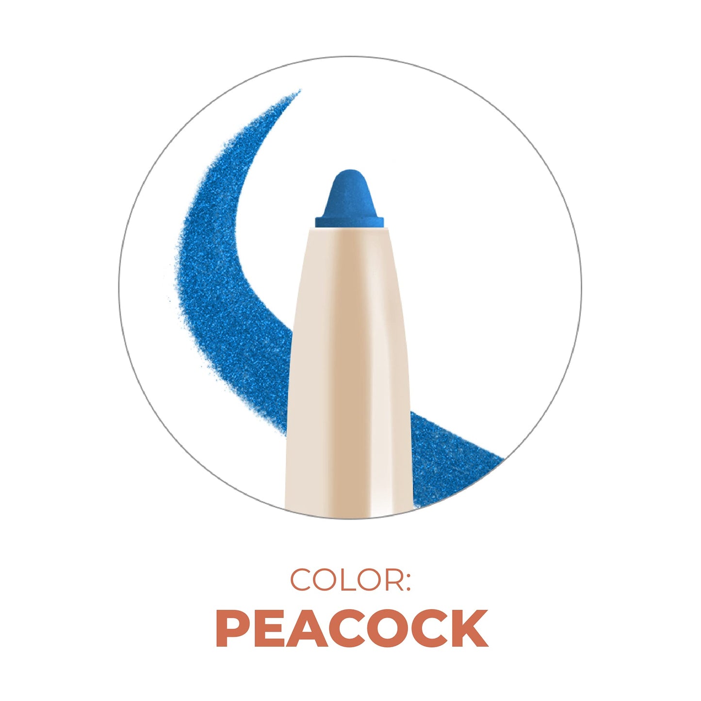Beauty For Real I-Line 24-7 Eyeliner, Peacock – Waterproof Gel for Sensitive Eyes