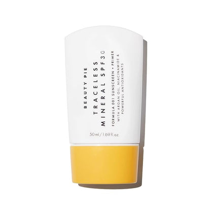 Beauty Pie Traceless Mineral Sunscreen + Primer SPF 30 – Invisible Mineral Protection (50 ml)