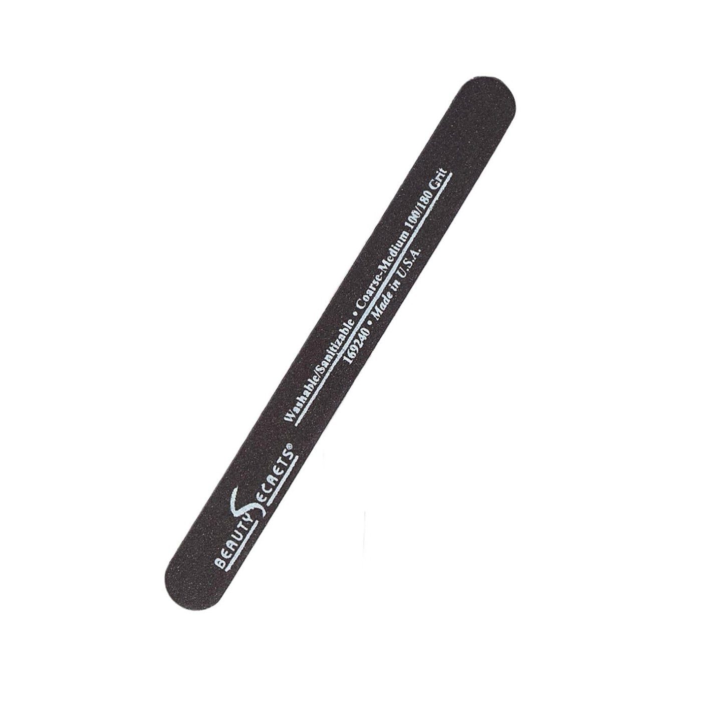Beauty Secrets Drip & Clog-Proof Nail Glue Bundle with Black Cushion Nail File (180/100 Grit) – 1 Pack
