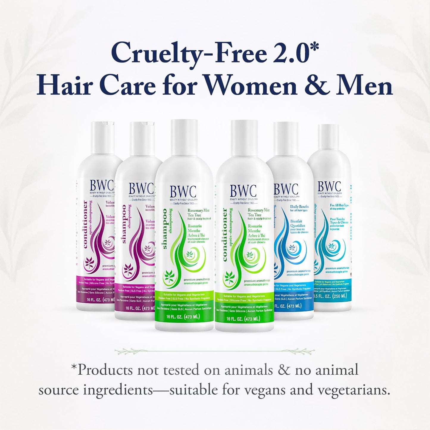 Beauty Without Cruelty Rosemary Mint Tea Tree Conditioner – Aromatherapy Hair & Scalp Treatment, 16 oz