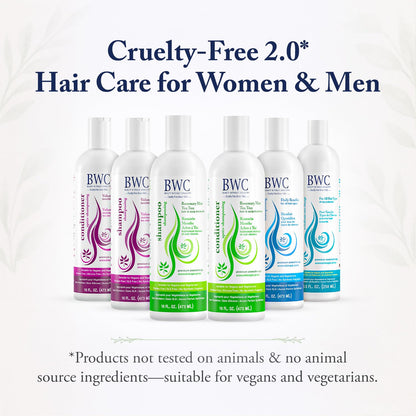 Beauty Without Cruelty Rosemary Mint Tea Tree Conditioner – Aromatherapy Hair & Scalp Treatment, 16 oz