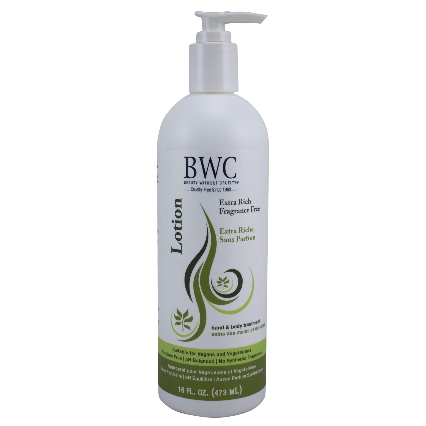 Beauty Without Cruelty Extra Rich Fragrance Free Hand and Body Lotion - 16 fl oz | Vegan & Cruelty-Free