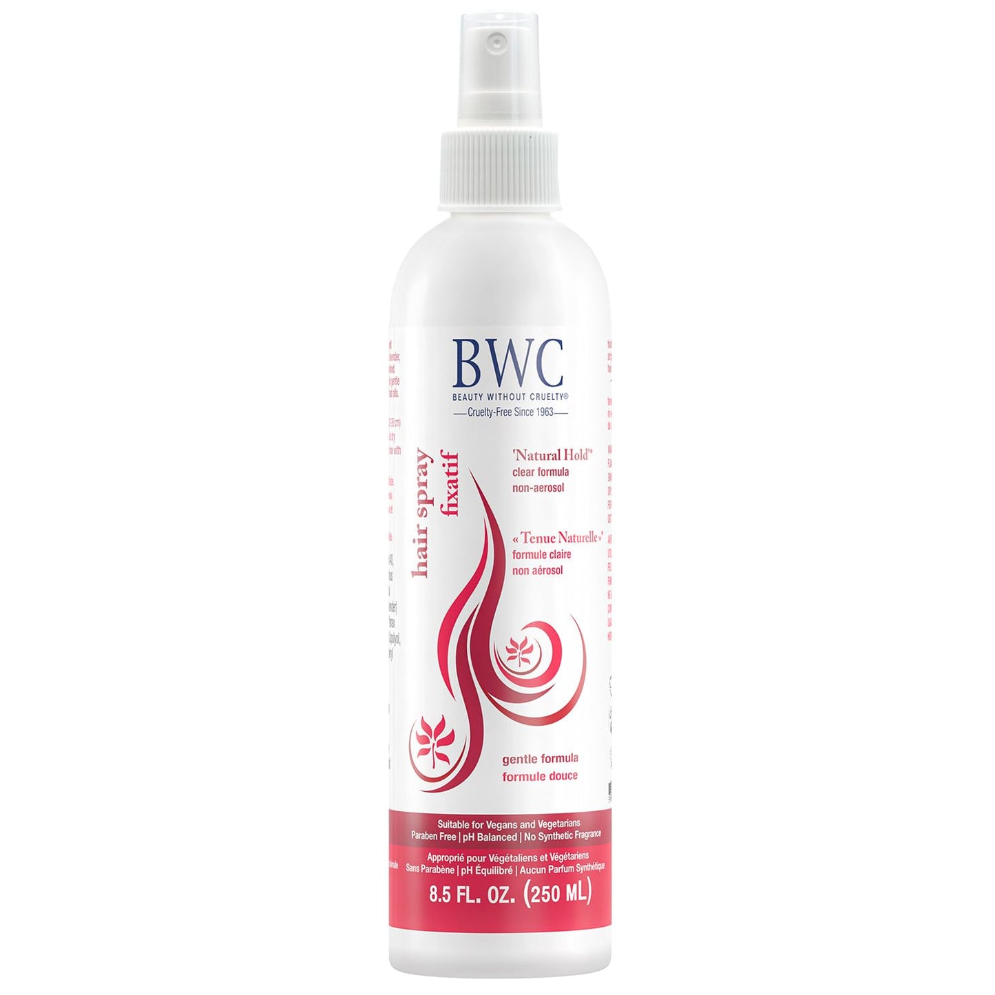 Beauty Without Cruelty Natural Hold Hair Spray – Non-Aerosol, Vegan & Cruelty-Free, 8.5 oz