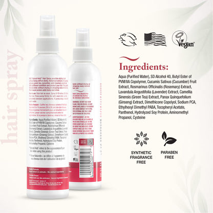 Beauty Without Cruelty Natural Hold Hair Spray – Non-Aerosol, Vegan & Cruelty-Free, 8.5 oz