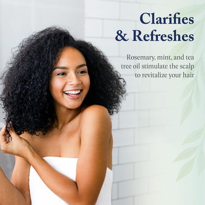 Beauty Without Cruelty Shampoo – Clarifying Rosemary Mint Tea Tree, SLS-Free, Vegan, 16 oz