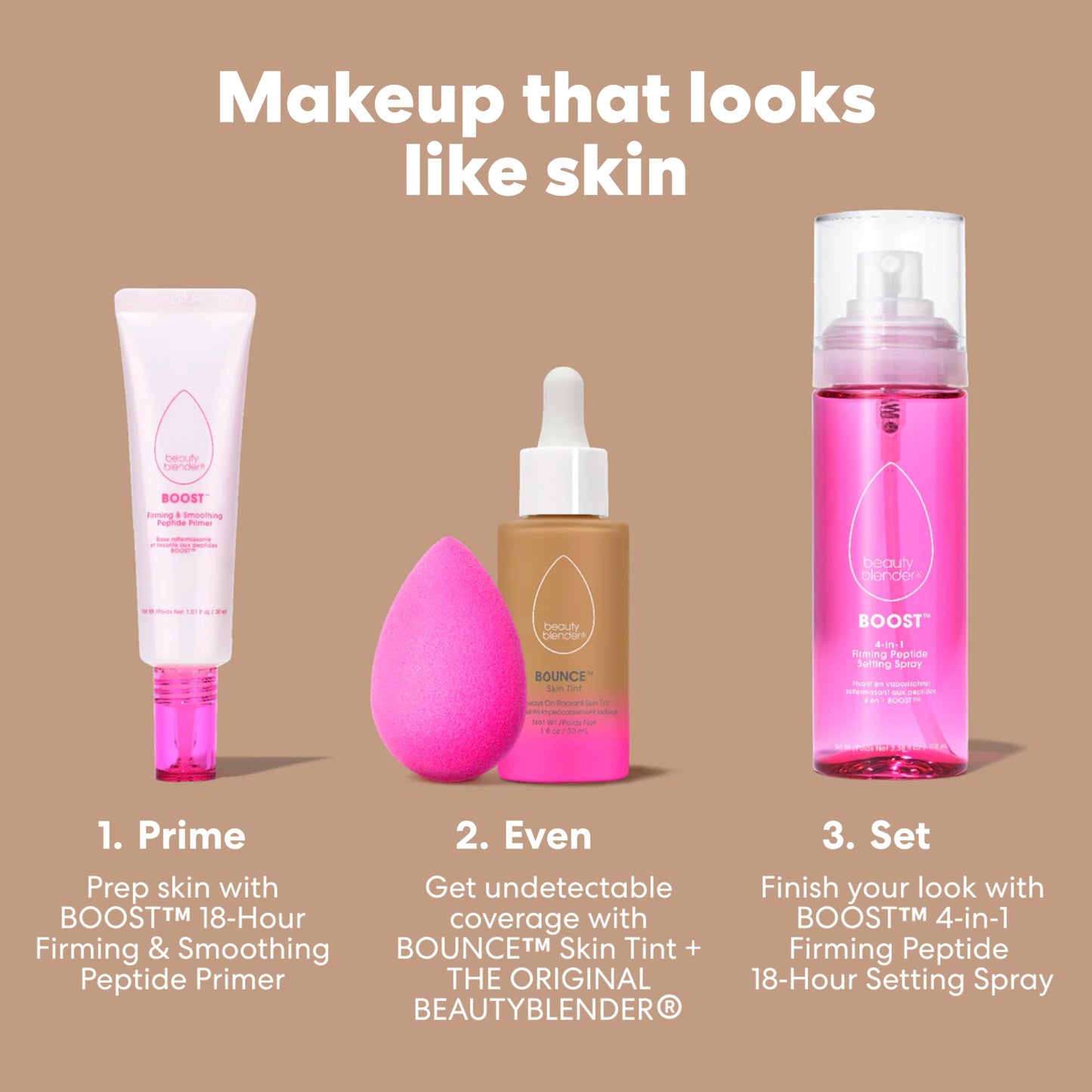 Beautyblender 12-Hour Always-On Radiant Skin Tint – Breathable Serum Foundation Deep 1