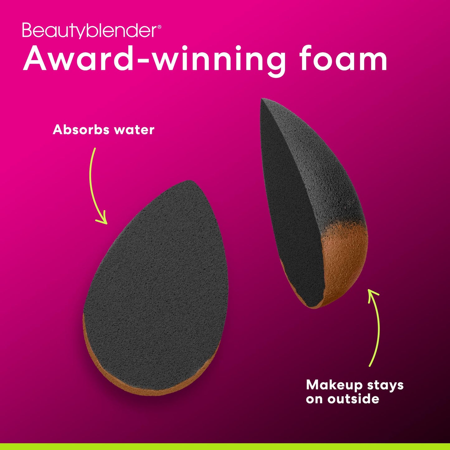 Beautyblender Pro Blender Sponge | Aqua-Activated, Streak-Free, Vegan & Made in USA
