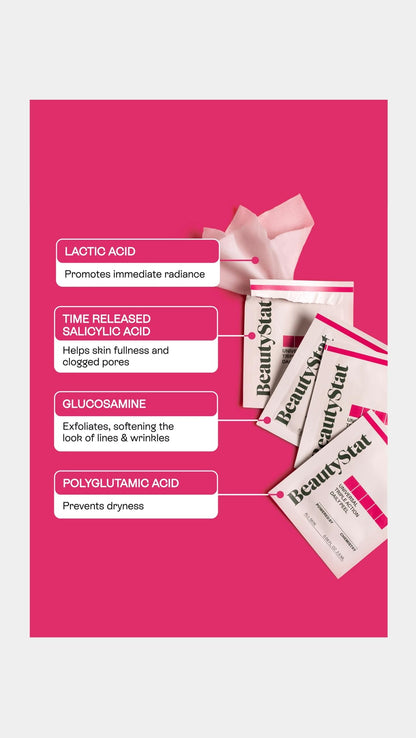 BeautyStat Triple Action One-Step Daily Exfoliating Peel Pad — Uneven Tone & Texture, Enlarged Pores (Made in USA)