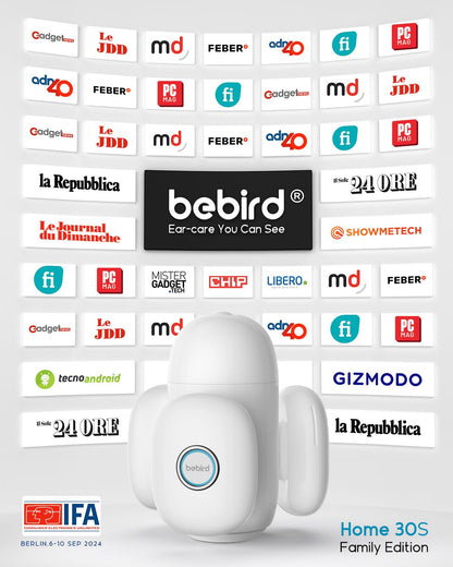 BEBIRD Home 30S Ear Care System – Flexible Scope, UVC Light & Visual Ear-Drops Kit