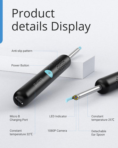 BEBIRD R1 Ear Wax Removal Tool with 1080P Camera & 6 LEDs