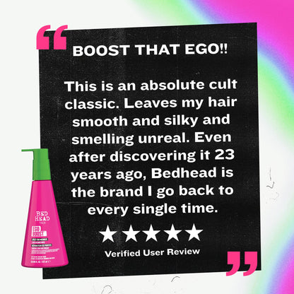 Bed Head Ego Boost Split End Mender & Leave-In Conditioner – 3 x 8 oz – For All Hair Types