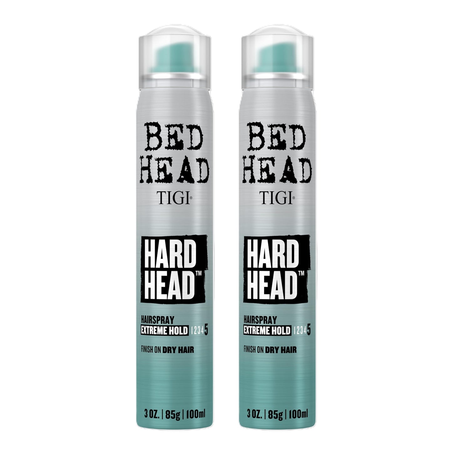 Bed Head Hard Head Hairspray – Extra Strong Hold, Natural Shine | 2-Pack, 3 oz