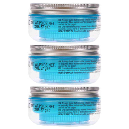 Bed Head Manipulator Texturizing Putty – Firm Hold Styling Putty for Short to Medium Hair (3-Pack, 2 oz each)