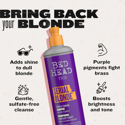 Bed Head Serial Blonde Conditioner for Damaged Blonde Hair – Pack of 2 (13.53 Fl Oz Each)