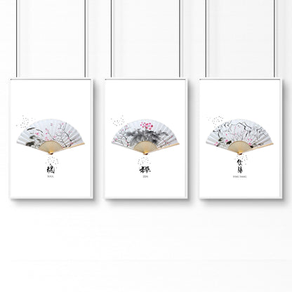 Accent Wall Ideas for Bedroom – Set of 3 Framed Prints
