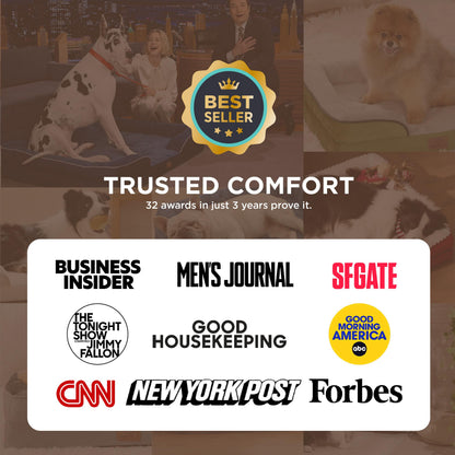 Bedsure Self-Warming Orthopedic Dog Bed - Large Waterproof Non-Skid with Removable Cover