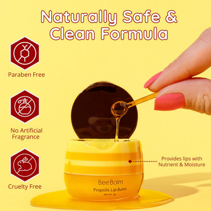 Bee Balm Original Lip Balm – Propolis Hydration for Dry Lips with Honey & Vitamin E