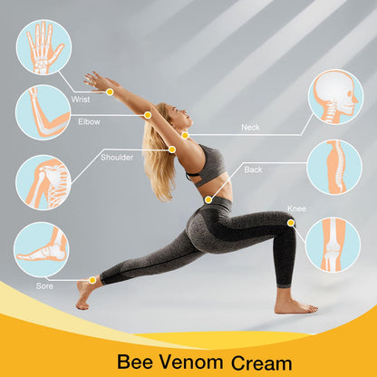 2 Pcs Bee Venom Cream – Advanced Bee Venom Cream for Back, Neck, Hands & Knees