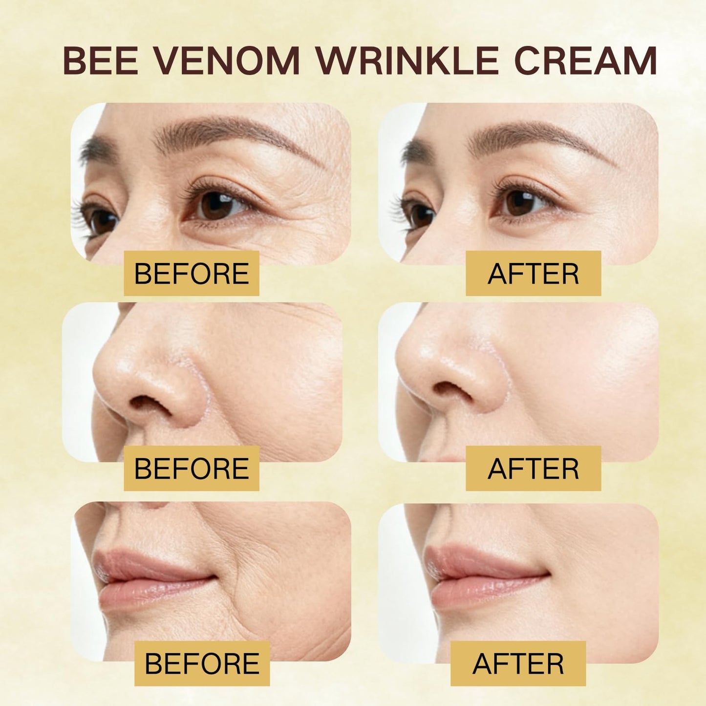 Bee Venom Skin Revitalizing Cream – Advanced Firming & Smoothing (Face & Body), 60g 4-Pack