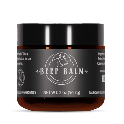 Beef Balm Beef Tallow Balm – Natural Grass-Fed Skin Moisturizer (Vanilla)