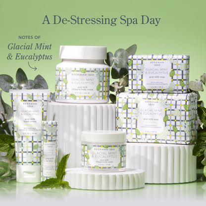 Beekman 1802 Goat Milk Hand Cream – Glacial Mint & Eucalyptus, 2 oz – Non-Greasy, Sensitive Skin Safe