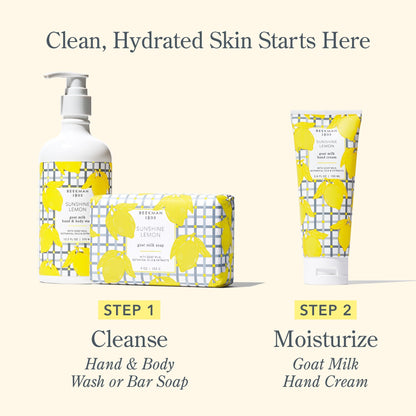 Beekman 1802 Goat Milk Hand Cream – Sunshine Lemon, 2 oz | Non-Greasy & Cruelty-Free
