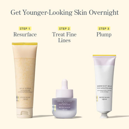 Beekman 1802 Dream Booster Bakuchiol Serum – Gentle Plant-Based Retinol Alternative for Sensitive Skin