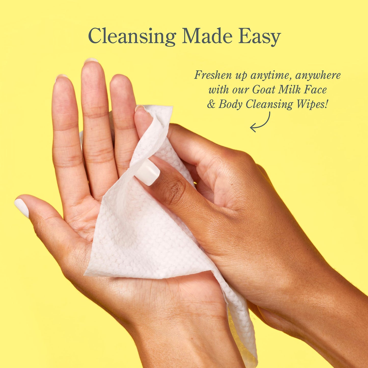 Beekman 1802 Face & Body Wipes – Fragrance Free, Goat Milk, Aloe & Vitamin E
