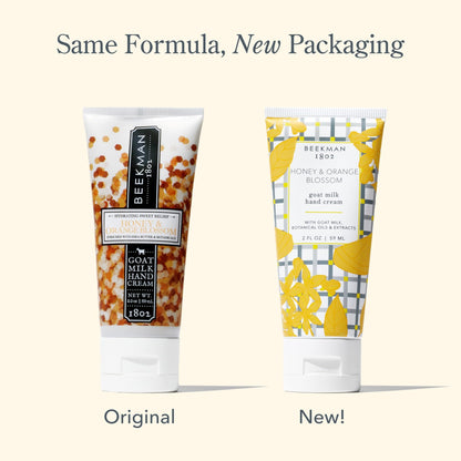 Beekman 1802 Goat Milk Hand Cream – Honey & Orange Blossom, 2 oz – Non-Greasy, Sensitive Skin Friendly