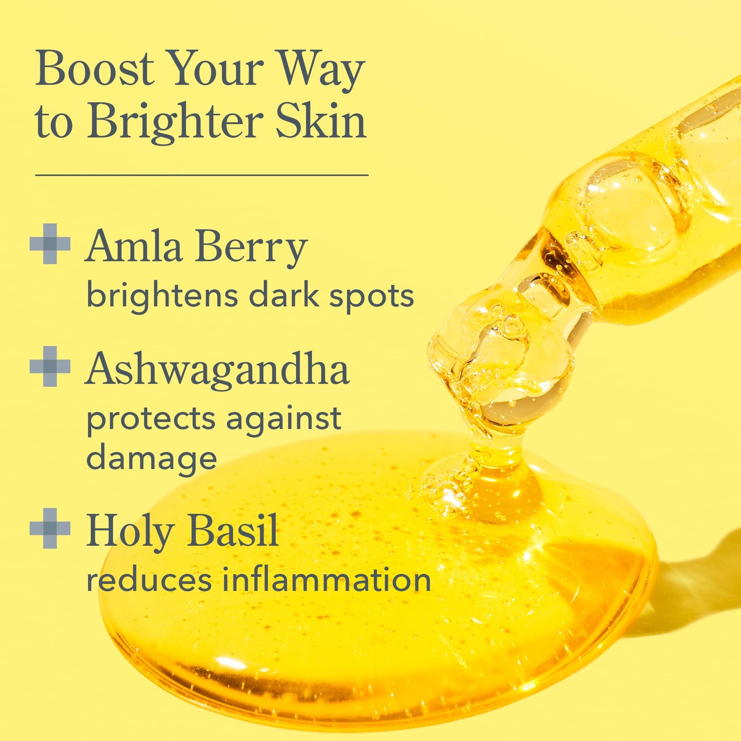Beekman 1802 Golden Booster Amla Berry Serum – Fragrance-Free, Plant-Based Vitamin C Alternative (0.5 fl oz)