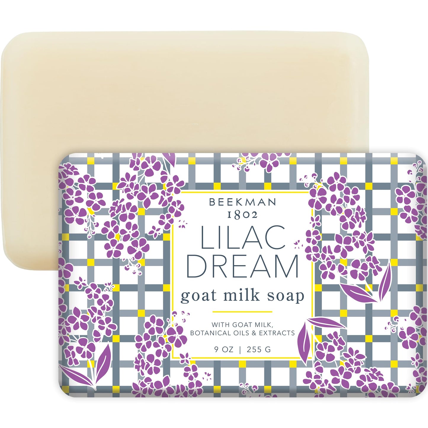 Beekman 1802 Goat Milk Body Soap Bar – Lilac Dream | Nourishes & Hydrates (9 oz)