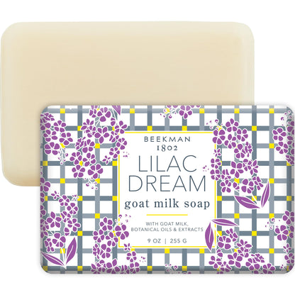 Beekman 1802 Goat Milk Body Soap Bar – Lilac Dream | Nourishes & Hydrates (9 oz)
