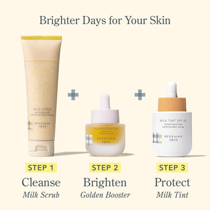 Beekman 1802 Milk Tint Face Primer SPF 43 – Tan | Tinted Mineral Primer & Light Moisturizer