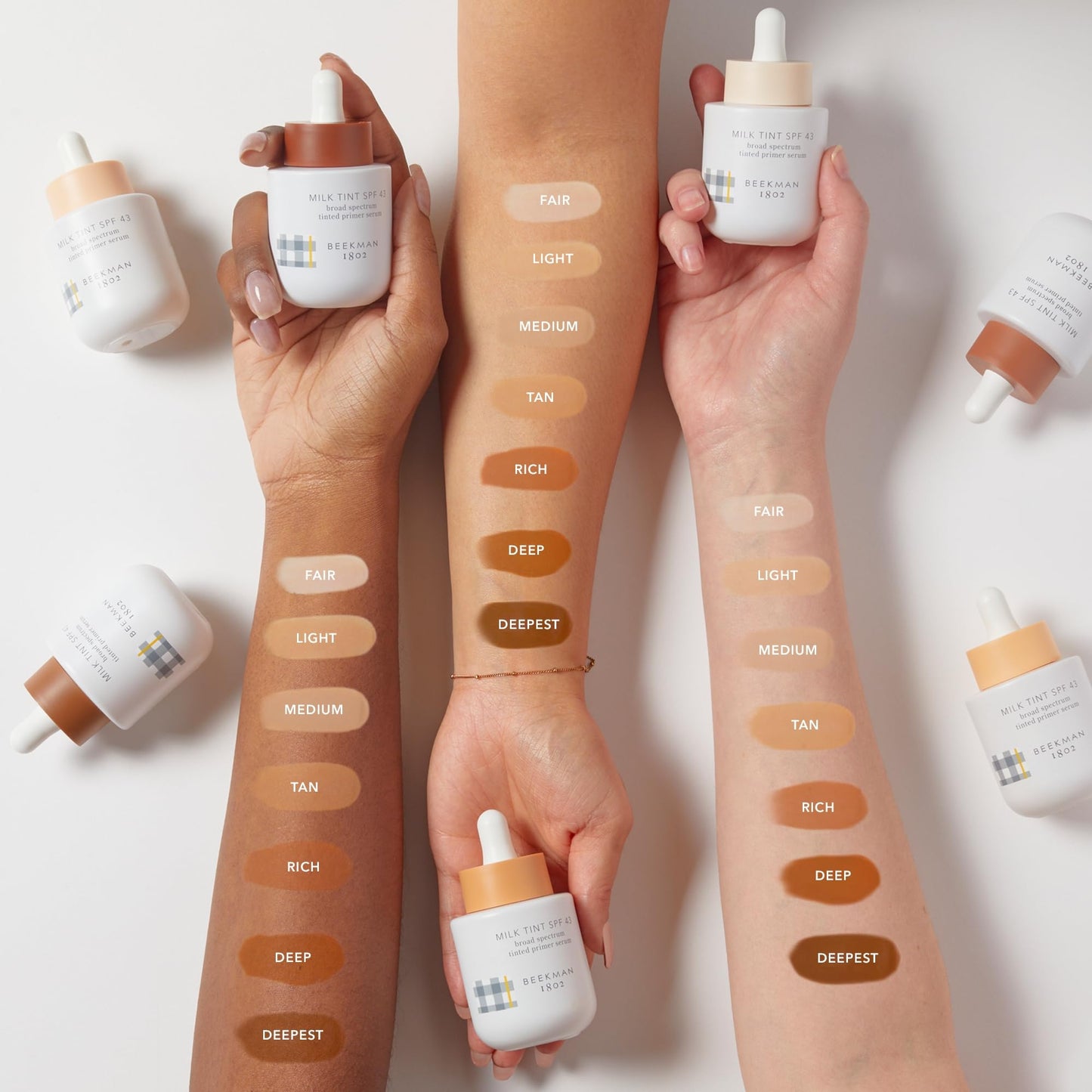 Beekman 1802 Milk Tint Primer SPF 43 Light – Tinted Mineral Primer & Moisturizer