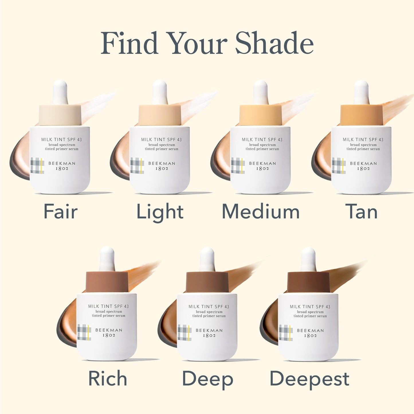 Beekman 1802 Milk Tint Primer SPF 43 Light – Tinted Mineral Primer & Moisturizer