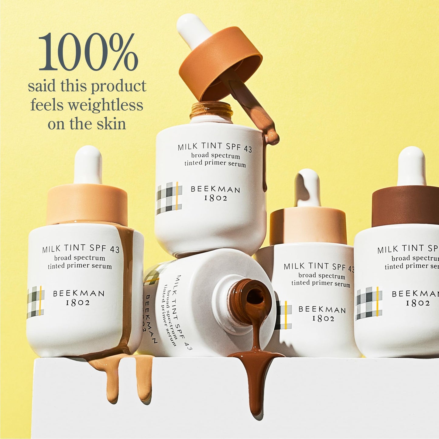 Beekman 1802 Milk Tint Primer SPF 43 Light – Tinted Mineral Primer & Moisturizer
