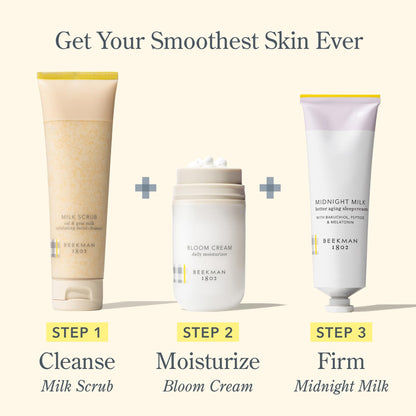 Beekman 1802 Midnight Milk Sleep Mask – Fragrance Free, Bakuchiol & Melatonin, 2.13 oz Overnight Face Cream