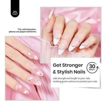 Beetles Builder Gel Peach Breeze – HEMA-Free 8-in-1 Nail Extension, 6 Colors, for Beginners